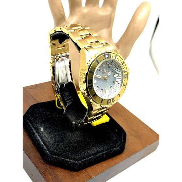 Invicta Women's Watch 17698 Angel Quartz Mother of Pearl Dial Gold Steel 38mm - Picture 15 of 15